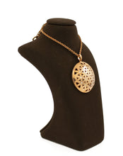 Flower of Life inspired domed pendant