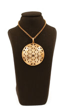 Flower of Life inspired domed pendant